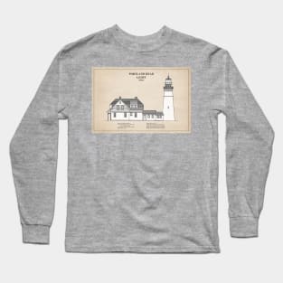 Portland Head Lighthouse - Maine - SD Long Sleeve T-Shirt